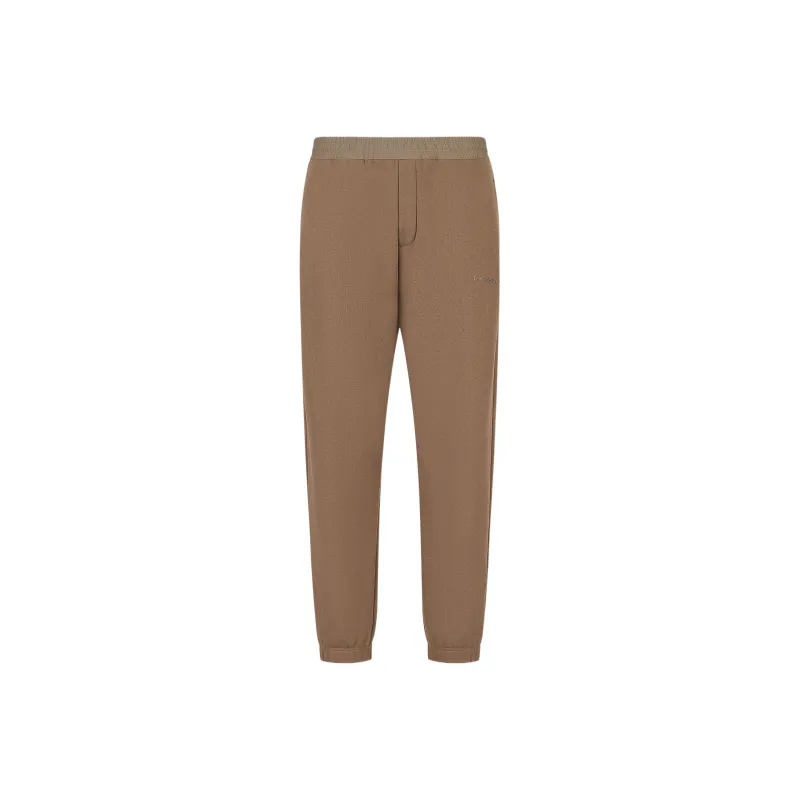 EMPORIO ARMANI Knitted Sweatpants Men Brown-0