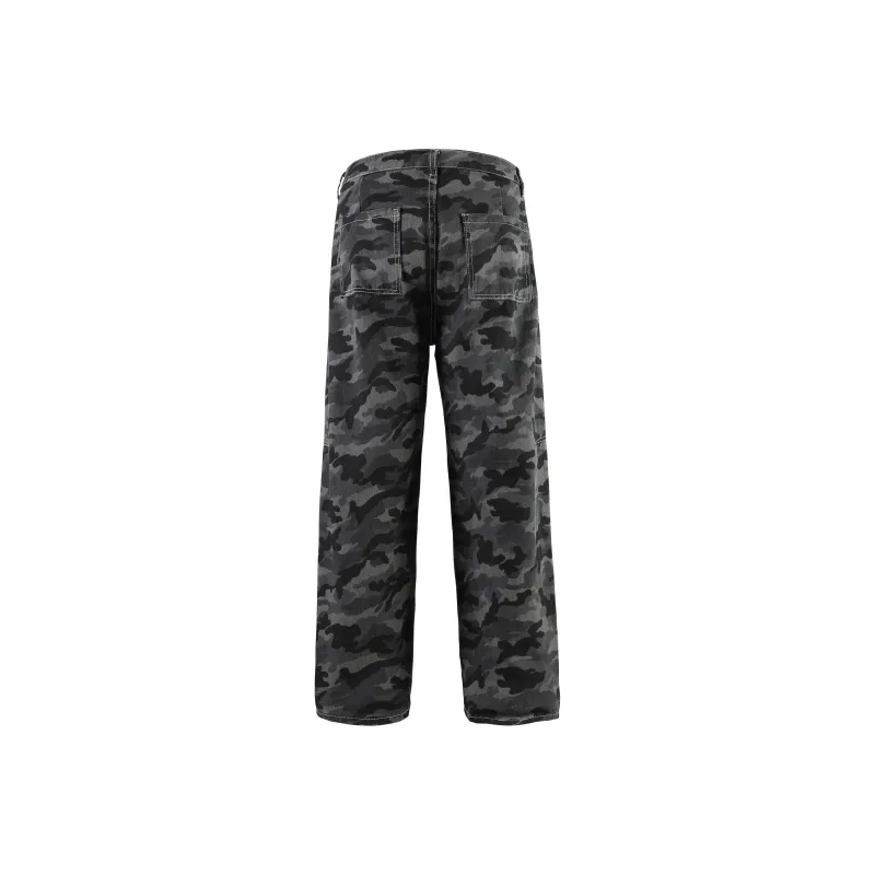 Menglaini Jeans Unisex Camouflage-1