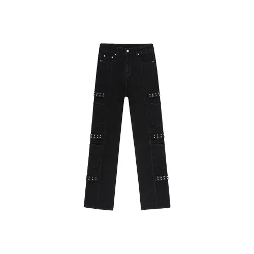 XINYINSU Jeans Unisex Black