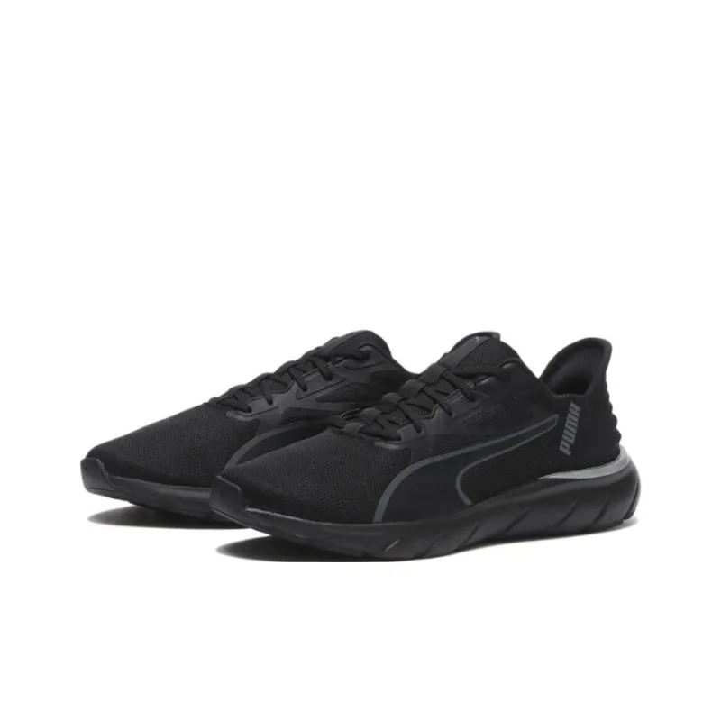 PUMA Softride Anti Slip Wear Resistant Low Top Casual Running Shoes Unisex Black-1