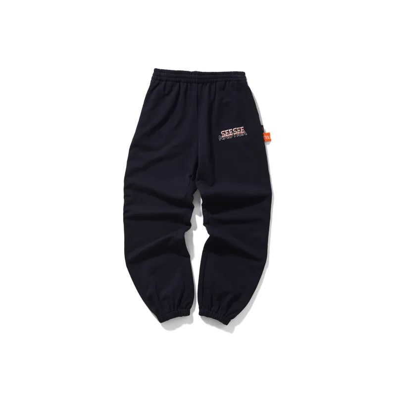 See See X Nautica White Sail Nautica White Sail X SEE SEE Co branded Series Knitted Sweatpants Unisex-14