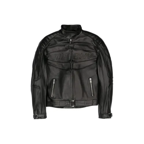 Misbhv SS24 Leather Jacket Men's Black