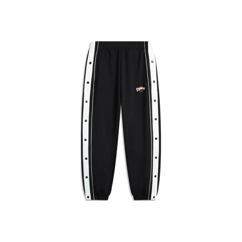 LiNing Sports Life Collection Knitted Sports Pants Men's Black-0