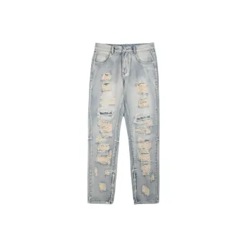 FISHGALAXY Jeans Unisex Vintage Blue