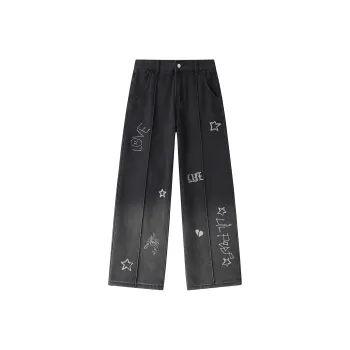 Qnxeey Jeans Unisex