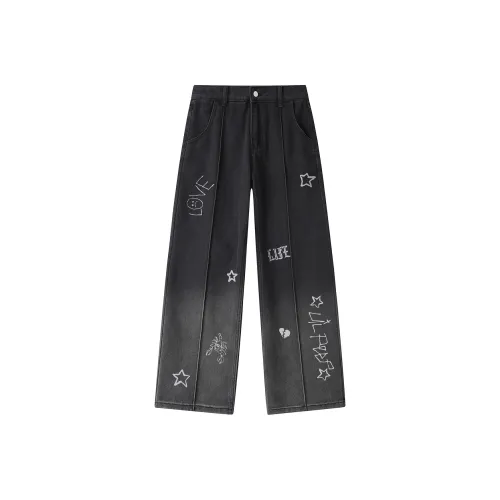 Qnxeey Jeans Unisex