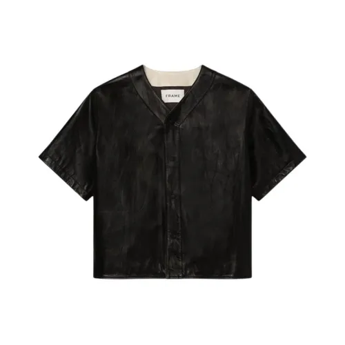 check-print SS24 Leather suede Men's Black