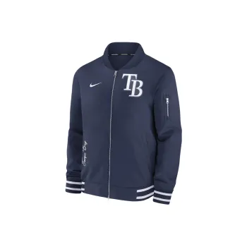 Nike Tampa Bay Rays Authentic Collection Men's Nike Mlb Full Zip Bomber Jacket