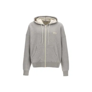 Golden Goose Michael Zip Up Drawstring Hoodie