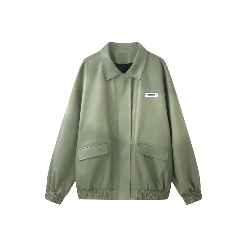 EOOVEN Leather Jackets Unisex-7