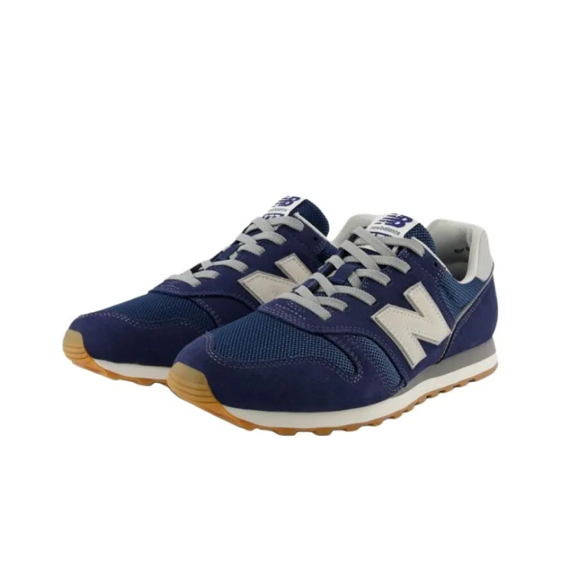 New Balance NB 373 Anti Slip Wear Resistant Low Top Running Shoes Men's Blue-2