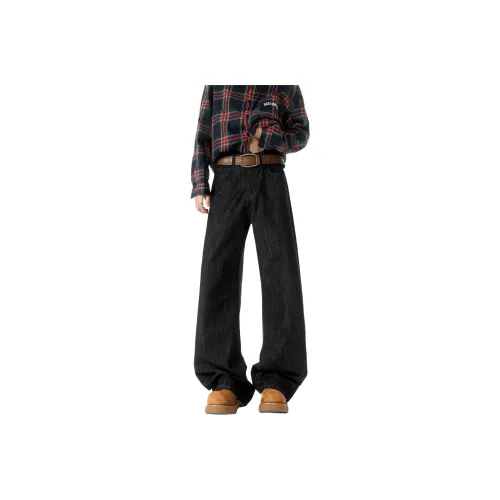 AHAH Jeans Men Coffee Black