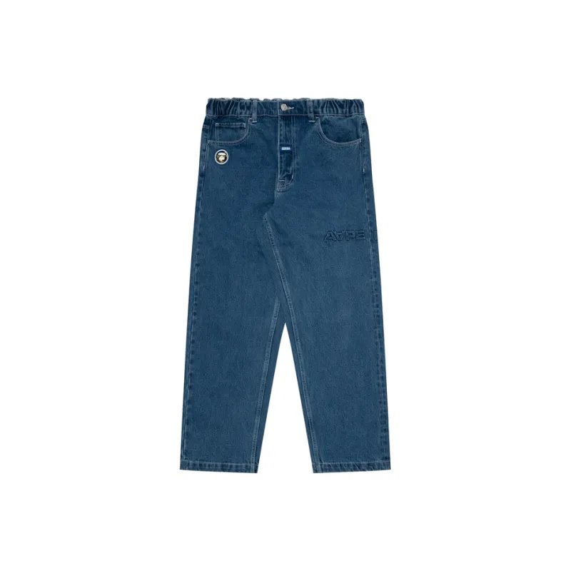 Aape Logo appliqué Straight leg Jeans-2
