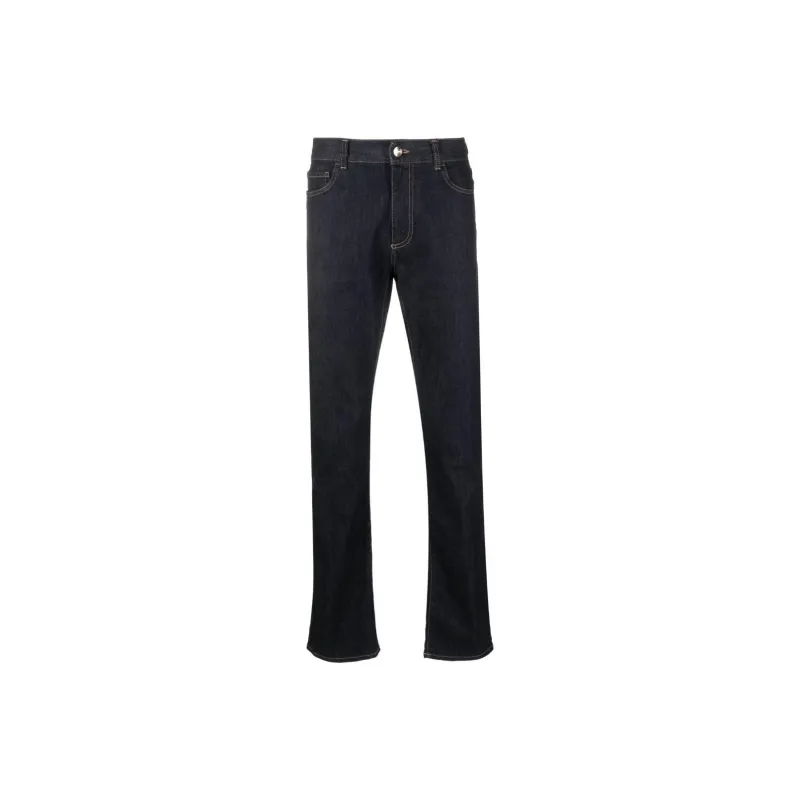 Canali Slim-cut Cotton Jeans-0