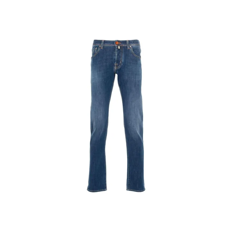 JACOB COHEN Nick Logo Embroidered Slim Fit Jeans-0