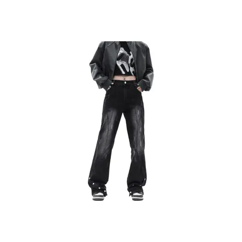 IJRJ Jeans Unisex Distressed Gray