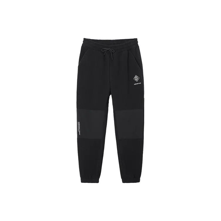PIONEER CAMP Knitted Sweatpants Unisex Black-0