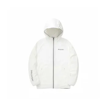Discovery Expedition Lightweight Stretch Packable Windbreaker Trench Coat Men's Gray White