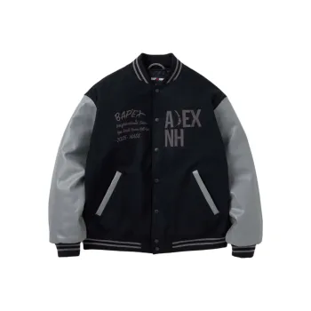 Neighborhood X A BATHING APE NEIGHBORHOOD Co brand Jackets Unisex Black