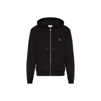 Maison Kitsune Bold Fox Head Patch Zipped Hoodie