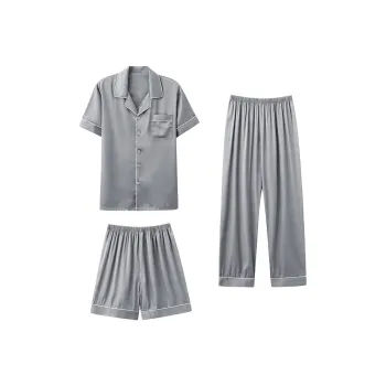 MIIOW Cool One Summer Series Pajama Set Men's Silver Gray