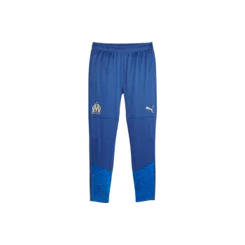 PUMA Olympique De Marseille Football Training Pants Knitted Sports Pants Men's Blue