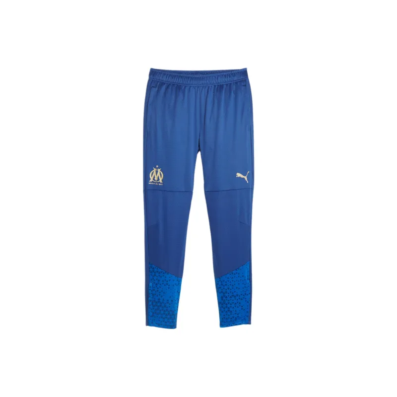 PUMA Olympique De Marseille Football Training Pants Knitted Sports Pants Men's Blue-0