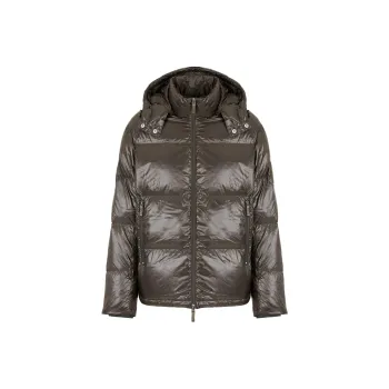 EMPORIO ARMANI FW24 Down Jacket Men's Brown Green