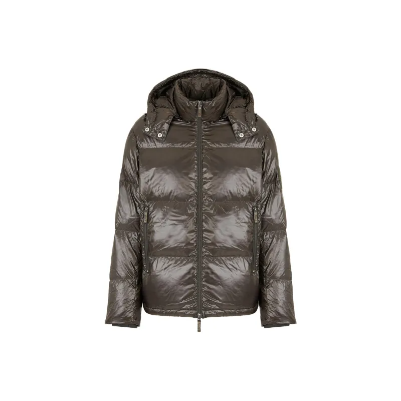 EMPORIO ARMANI FW24 Down Jacket Men's Brown Green-0