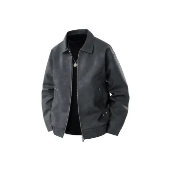 TESTUNG Jackets Coats Unisex Dark Gray