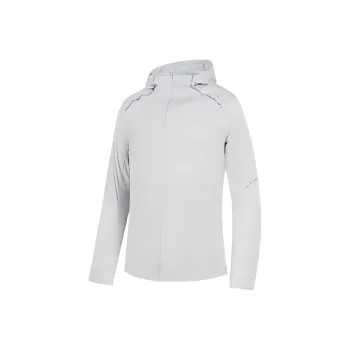 QIAODAN Trench Coat Men's Light Mud Gray