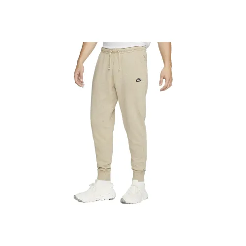 Nike Knitted Sweatpants Men Beige Yellow