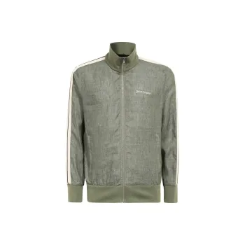 PALM ANGELS Logo Embroidered Zipped Track Jacket