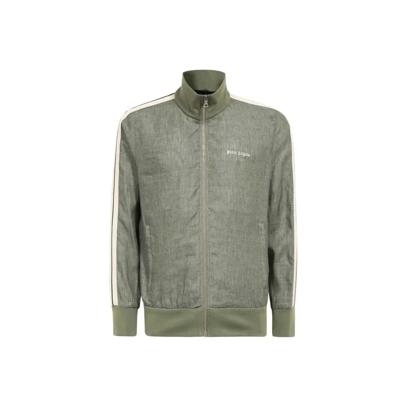 PALM ANGELS Logo Embroidered Zipped Track Jacket-0