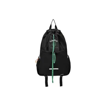H YXIANG Washed Cloth Backpack Unisex Multicolor