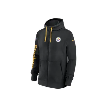 Nike Pittsburgh Steelers Sideline Team Issue Club Men's Nike Full Zip Hoodie