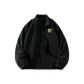 [Double-Sided Aoli Fleece]Black (Ma Texture Puzzle Chest Logo)