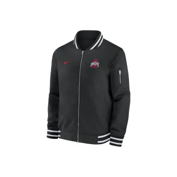 Nike Ohio State Buckeyes Sideline Men's Nike College Full Zip Bomber Jacket