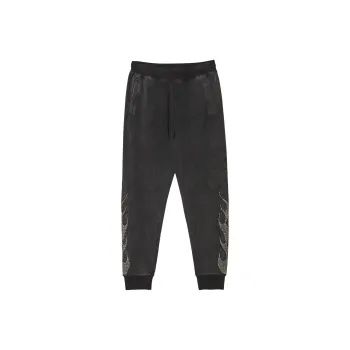 Ed Hardy Knitted Sports Pants Men's Dark Marble Color