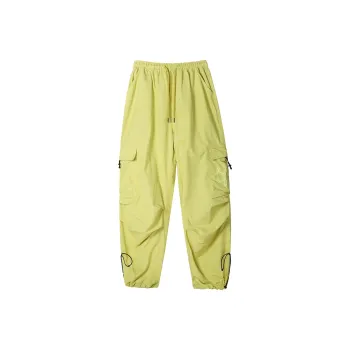 Muscle Dog Casual Pants Unisex Mustard Green Color