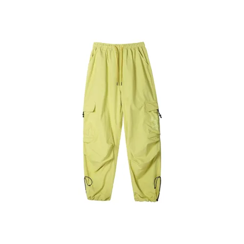 Muscle Dog Casual Pants Unisex Mustard Green Color