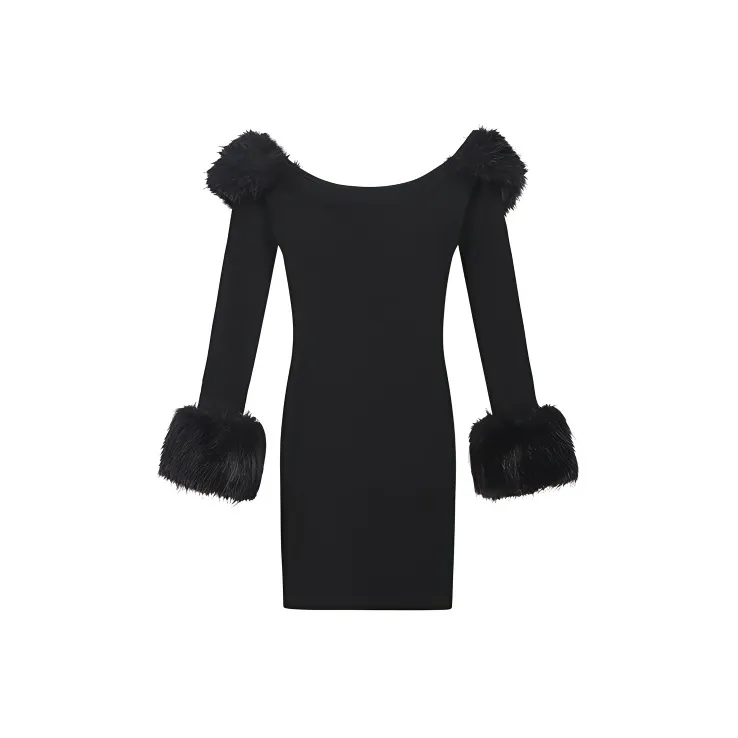 CZMO Long Sleeved Dress Women's Black-1