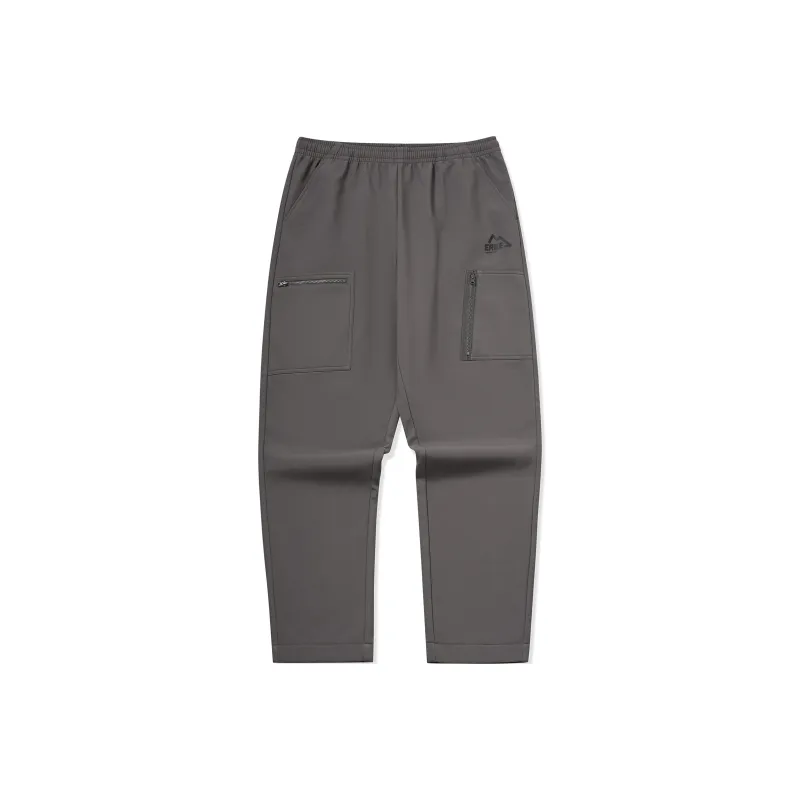 Erke Knitted Sweatpants Unisex Dove Gray-0