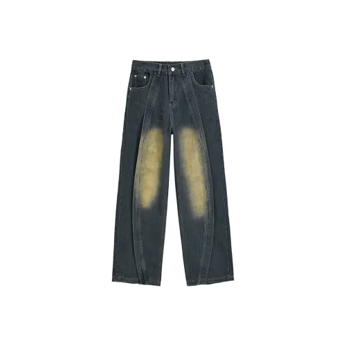 PAINT STAIN Jeans Unisex Blue