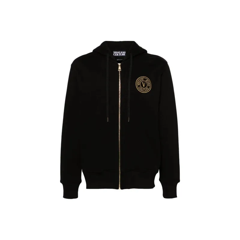 VERSACE JEANS COUTURE Logo Zip Up Sweater-0
