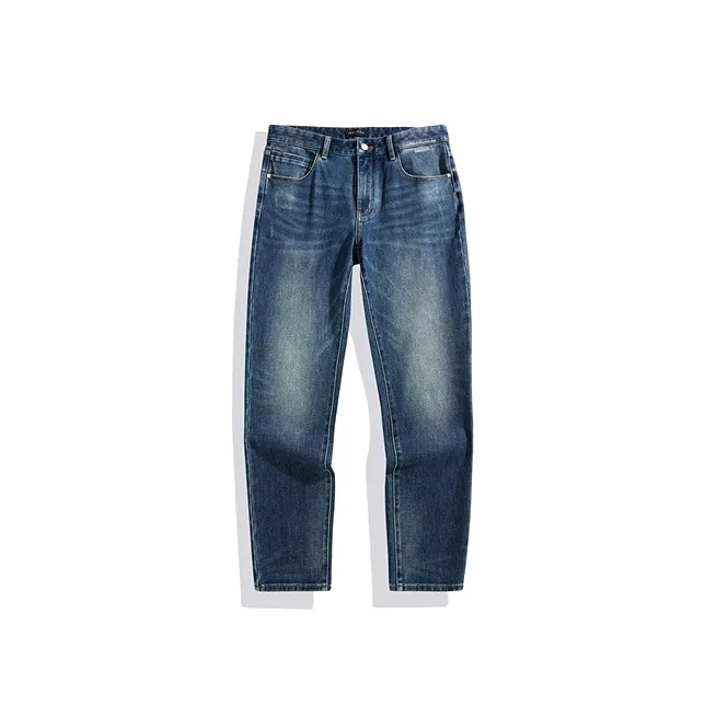 PEACEBIRD MEN Slim Fit Cuffed Washable Warm Jeans Men's-0