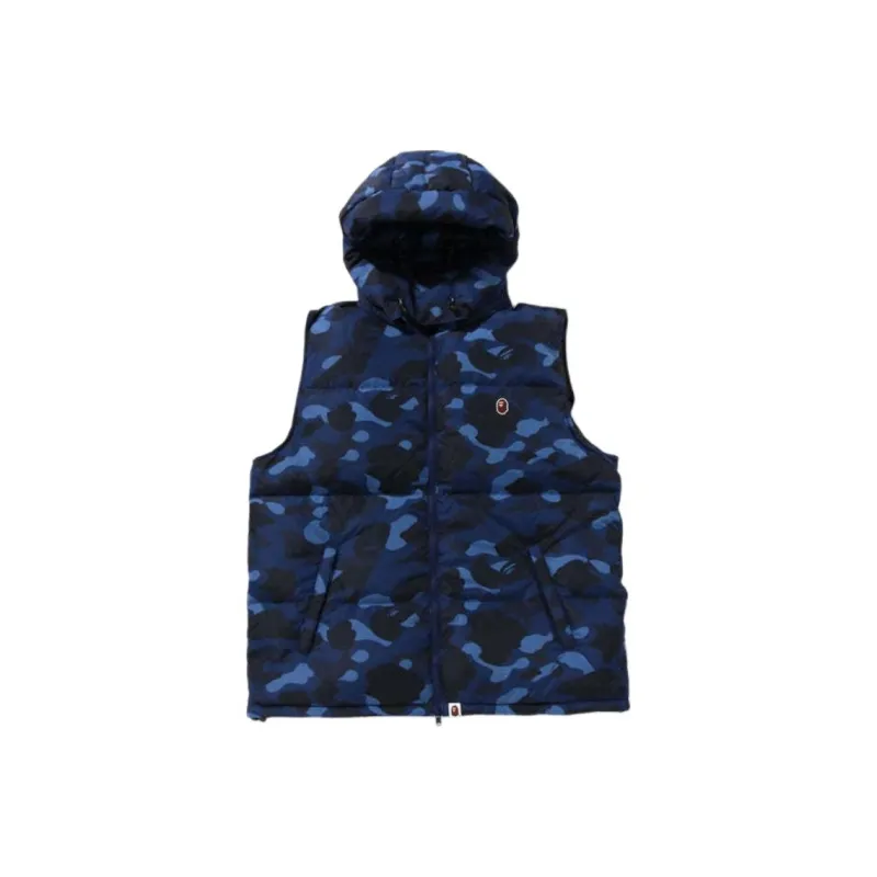 A BATHING APE Color Camo Down Vest-0