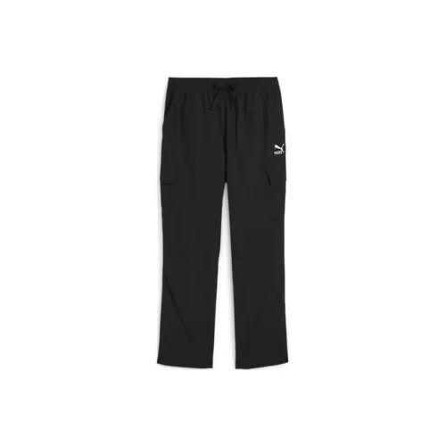 PUMA CLASSICS Cargo Woven Pants Knitted Sweatpants Men's Black