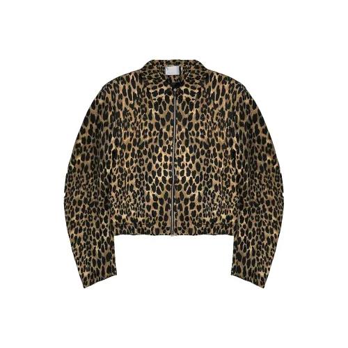 RAP PANDA Jackets Coats Unisex Leopard Print