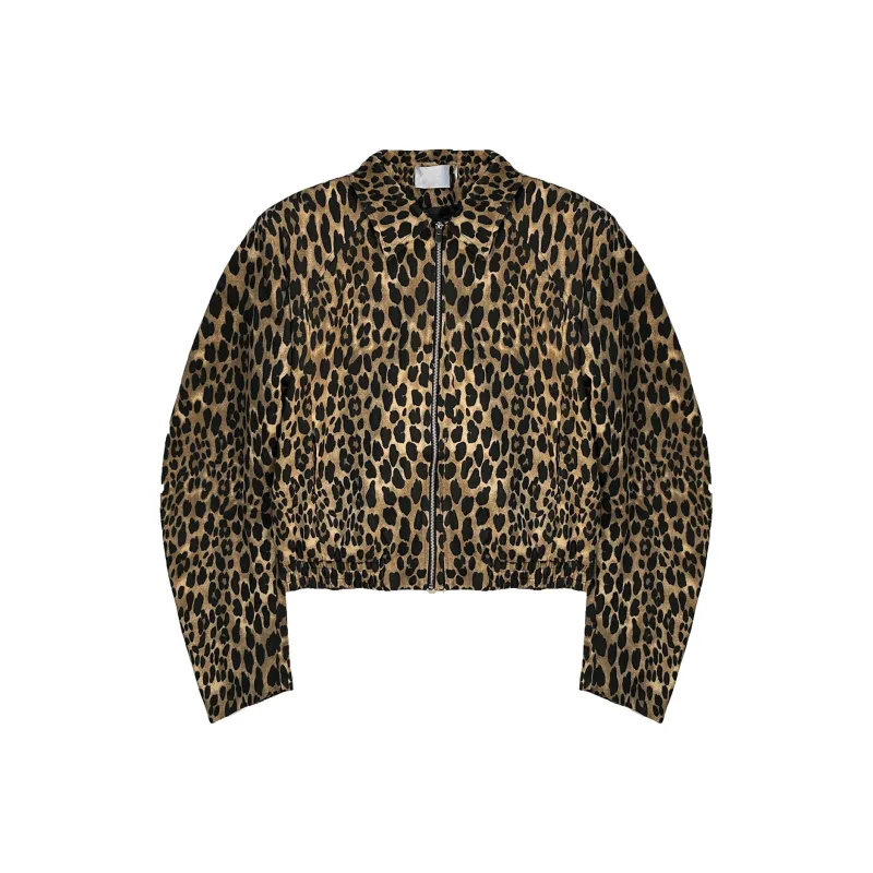 RAP PANDA Jackets Coats Unisex Leopard Print-0